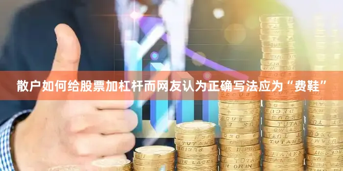 散户如何给股票加杠杆而网友认为正确写法应为“费鞋”